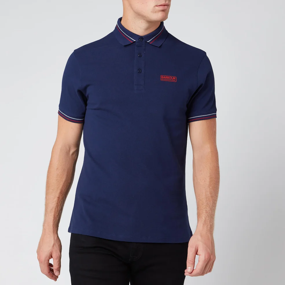 Barbour International Men's Switch Tip Polo Shirt - Regal Blue Image 1