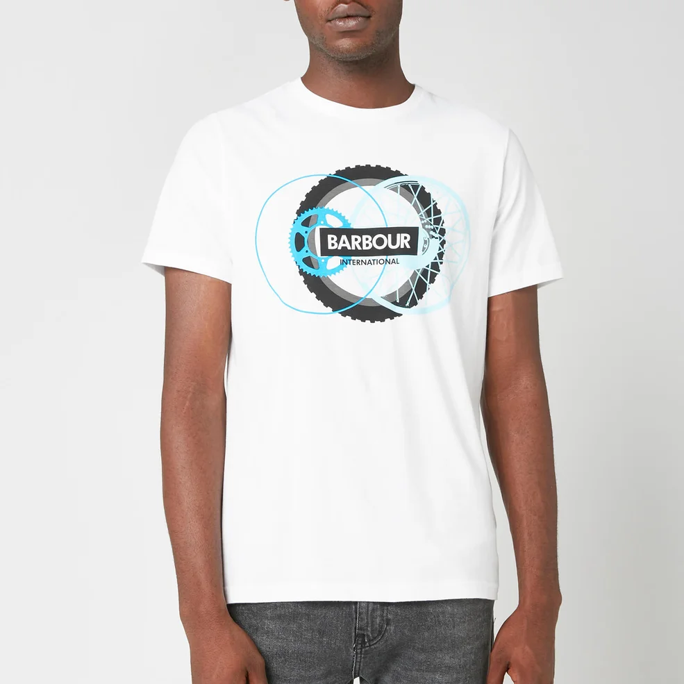 Barbour International Men's Reaction T-Shirt - White Image 1