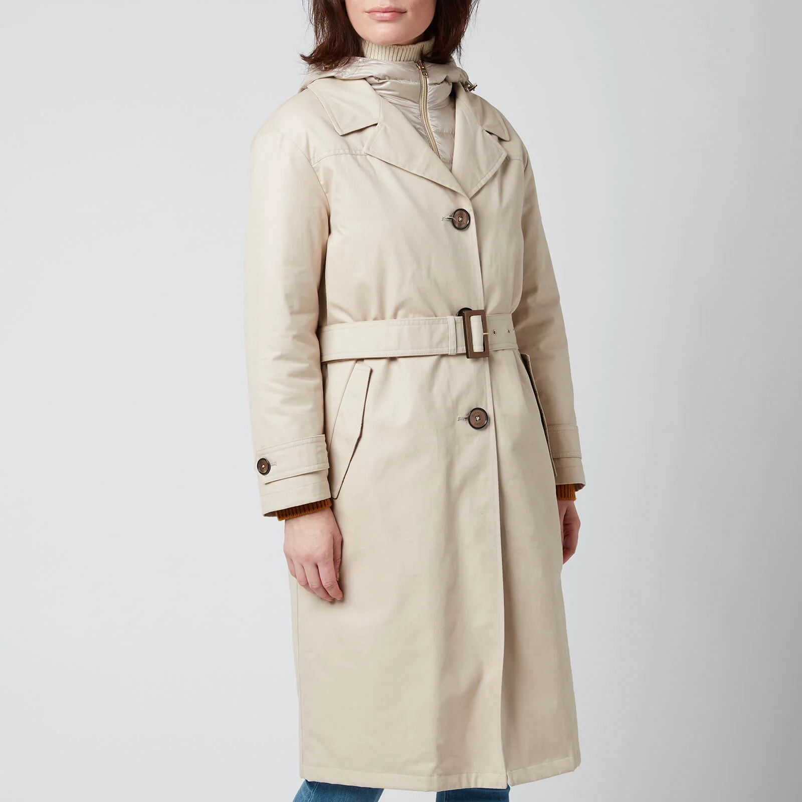 Herno Women's Hooded Trench Coat - Chantilly Image 1
