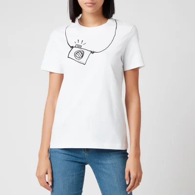PS Paul Smith Women's Camera T-Shirt - White