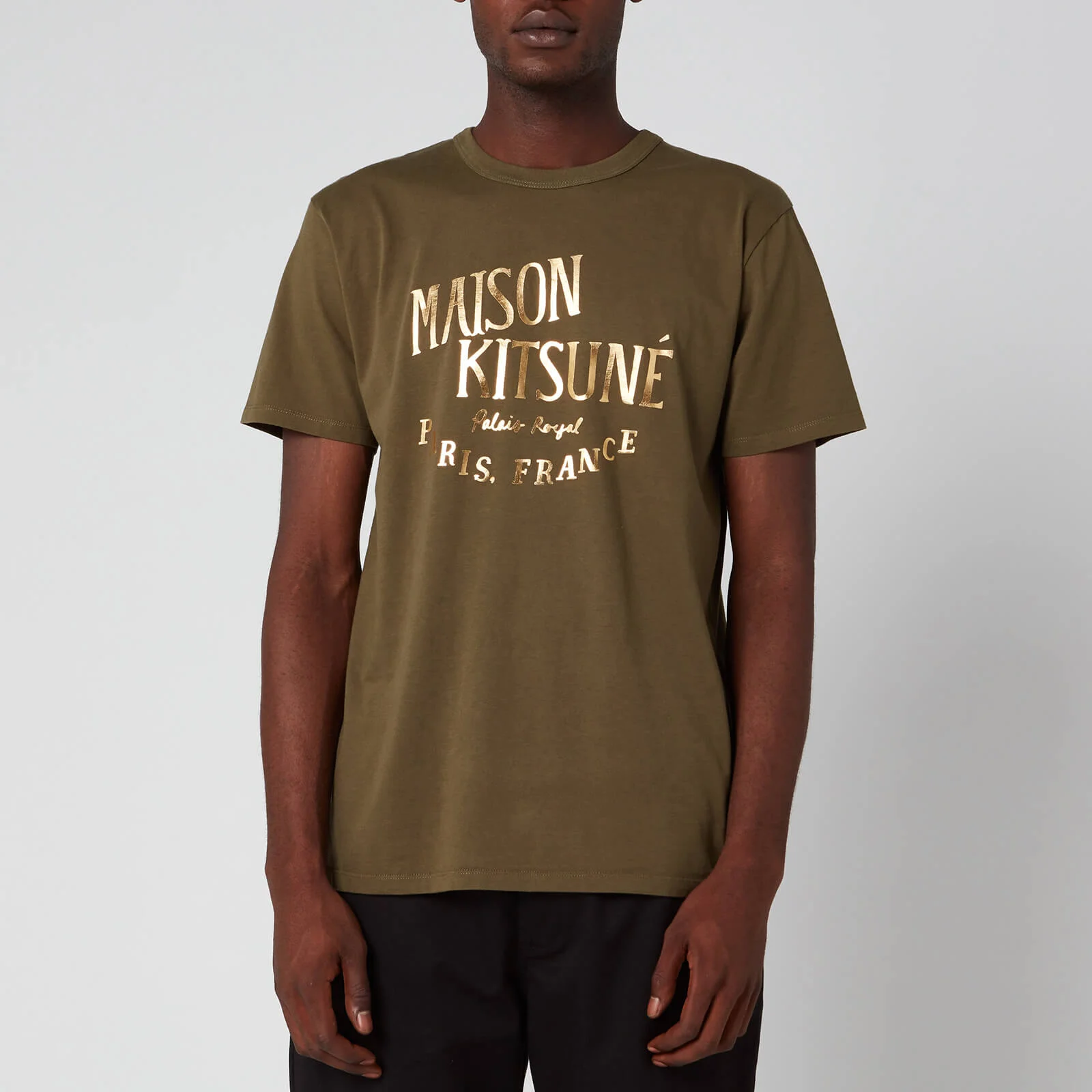 Maison Kitsuné Men's Palais Royal T-Shirt - Khaki Image 1