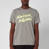Maison Kitsuné Men's Handwriting T-Shirt - Dark Grey - Image 1