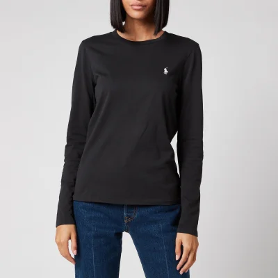 Polo Ralph Lauren Women's Long Sleeve Logo Tee - Black