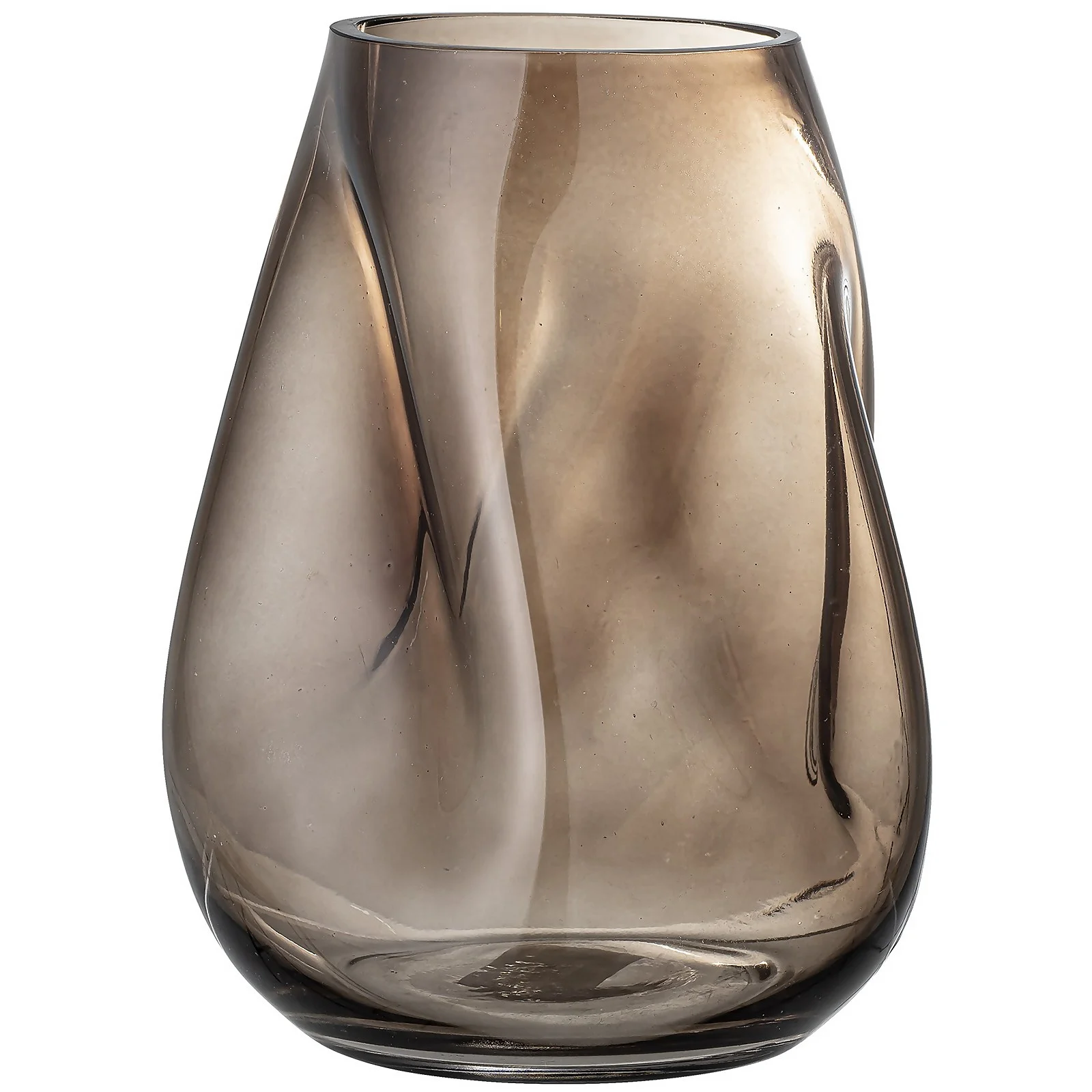 Bloomingville Glass Vase - Brown Image 1