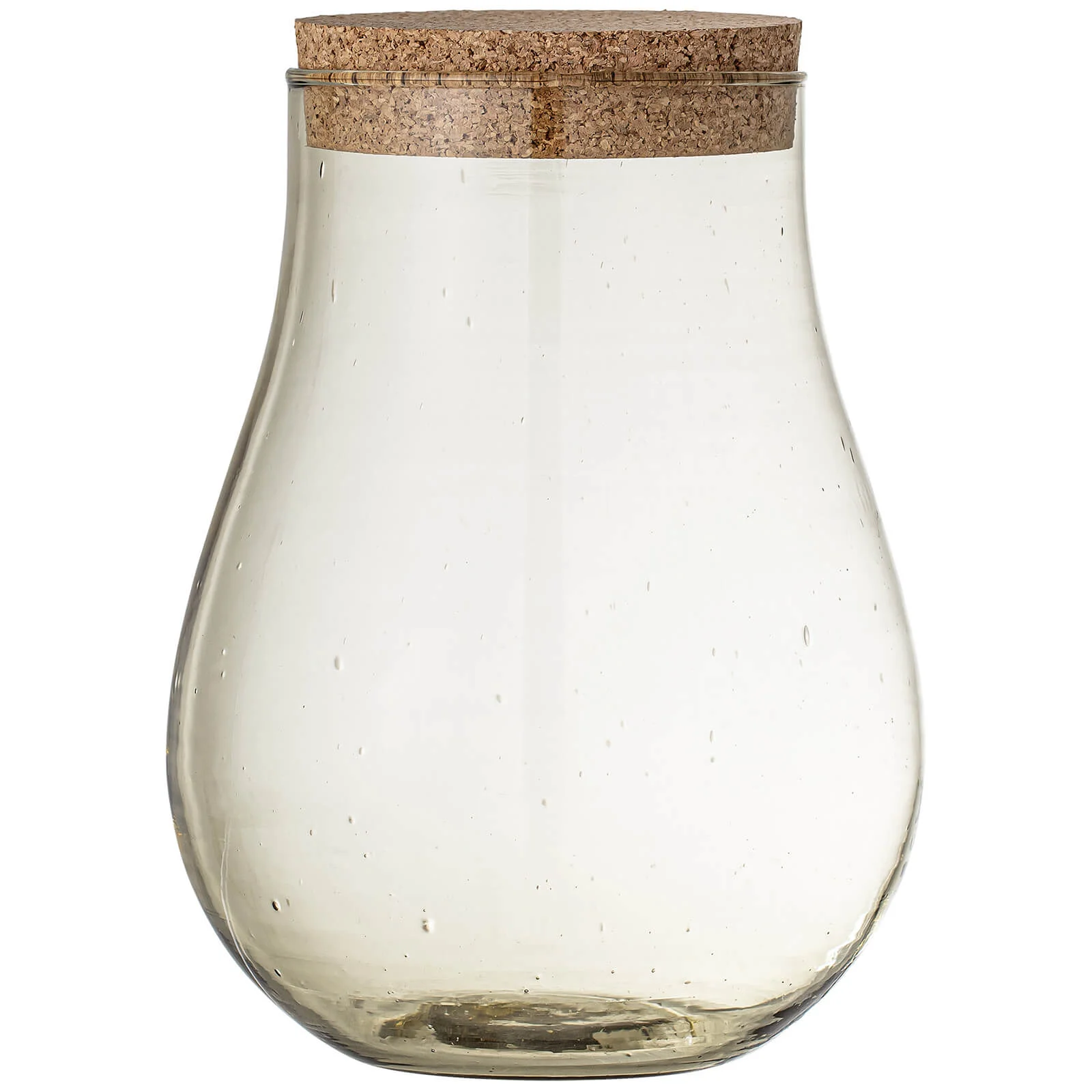 Bloomingville Recycled Glass Casie Jar - Small - Brown Image 1