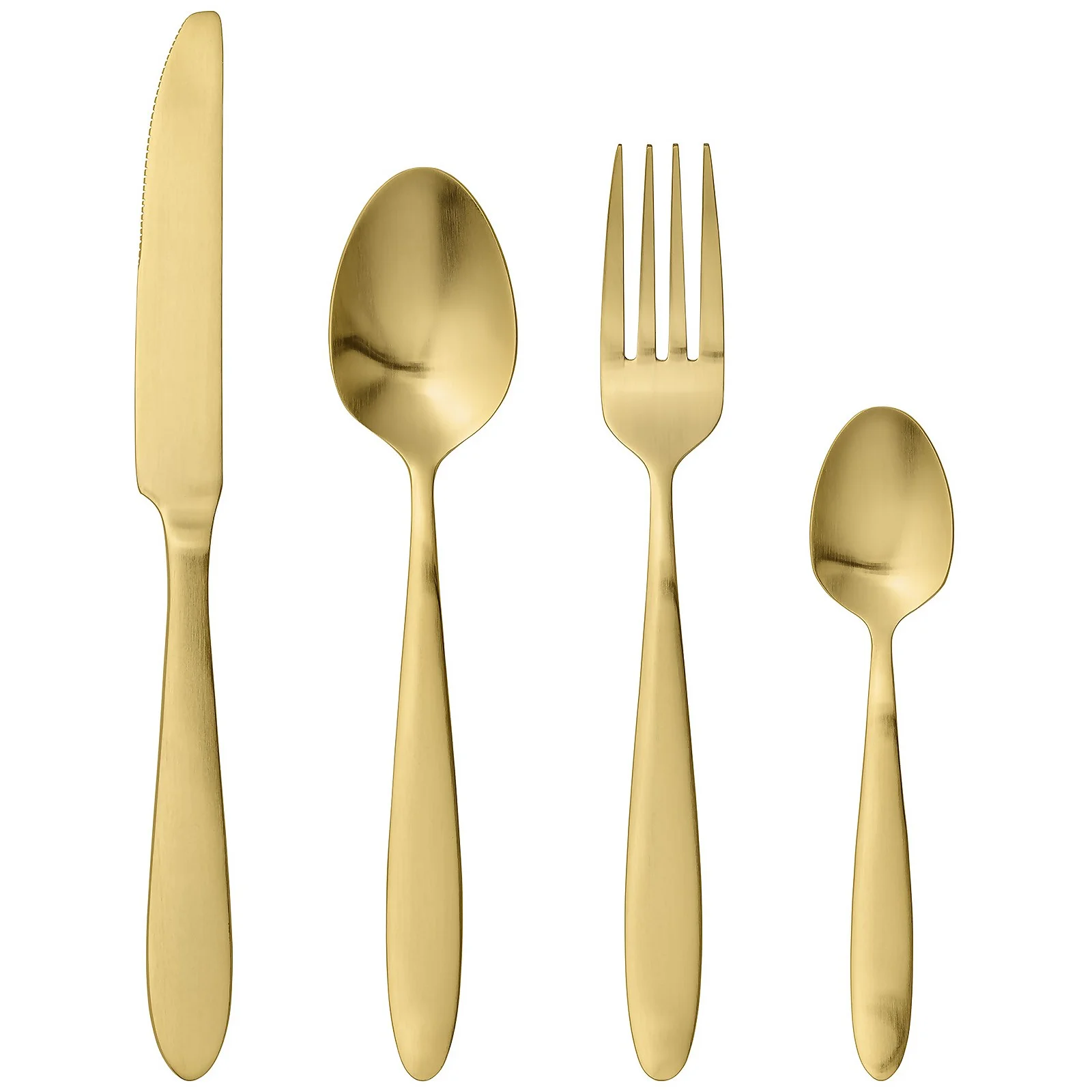 Bloomingville Cutlery Set of 4 - Gold Image 1
