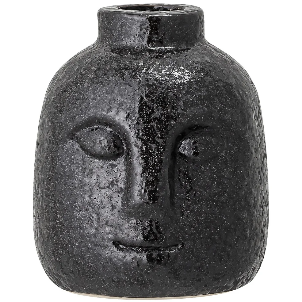 Bloomingville Face Candlestick - Black Image 1
