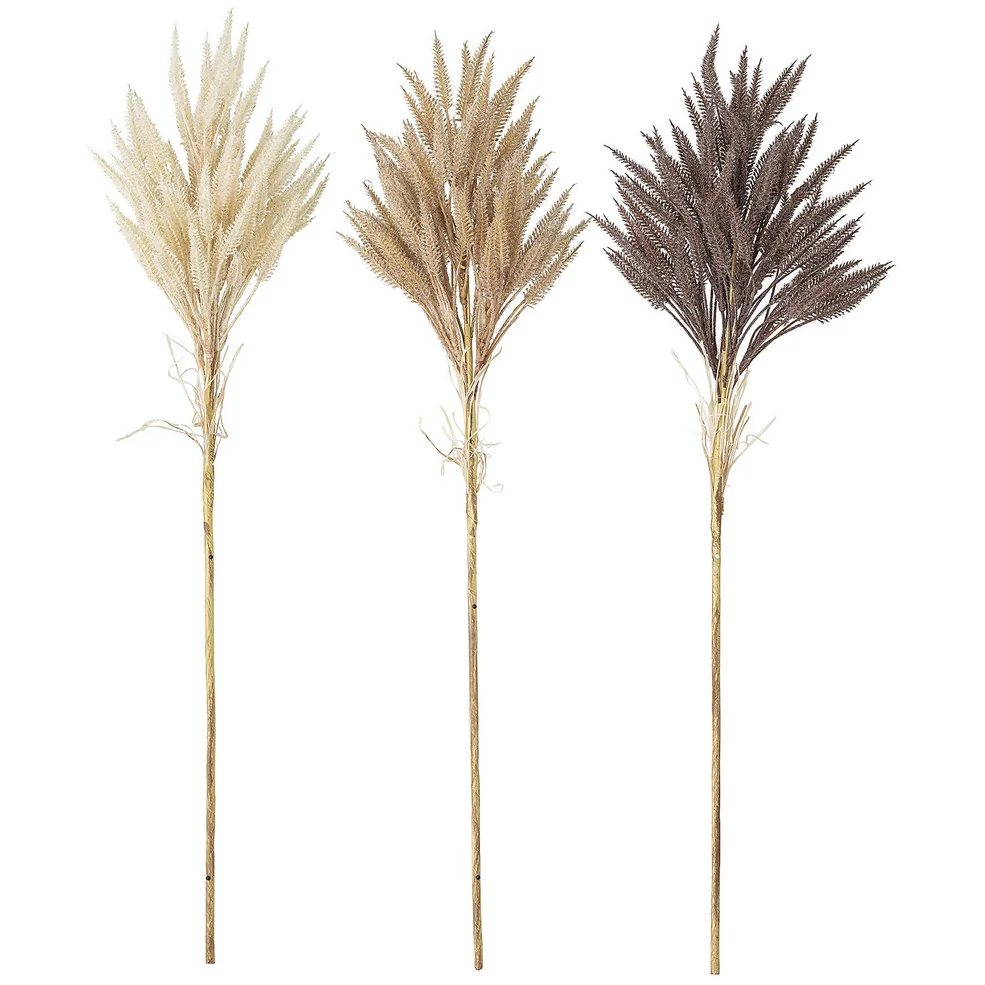 Bloomingville Faux Dried Flower - Set of 3 - Wheat Image 1