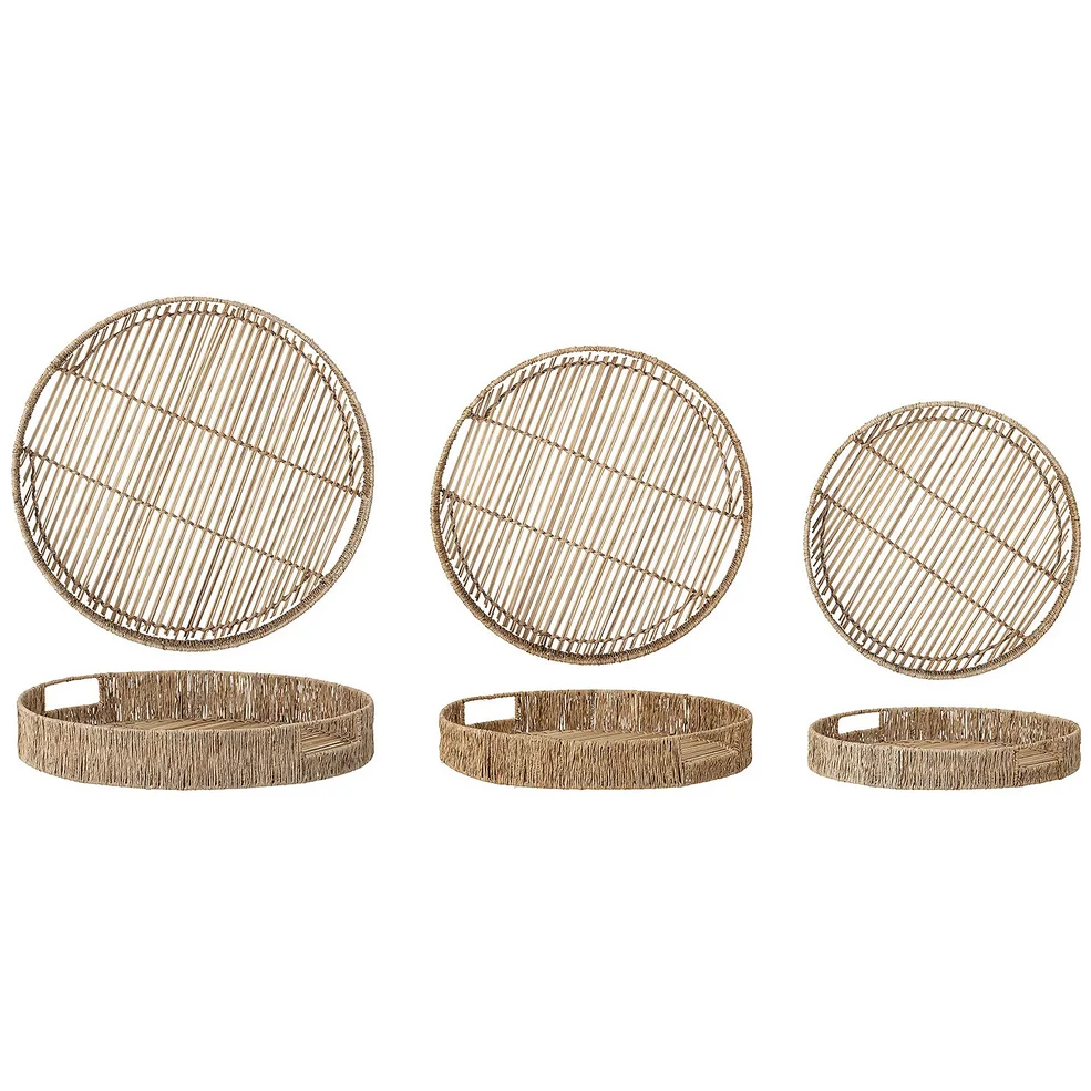 Bloomingville Bamboo Serving Tray - Set of 3 Image 1