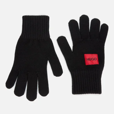 HUGO Men's Waff Gloves - Black