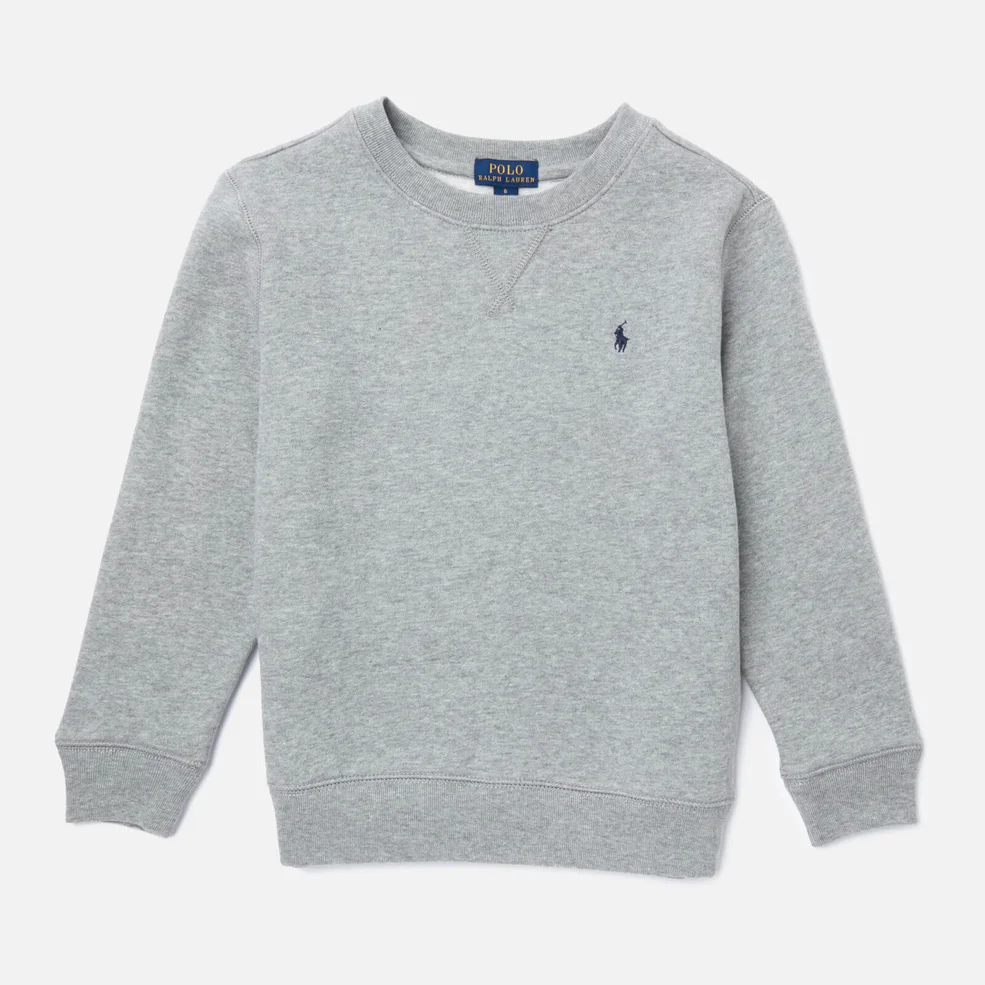 Polo Ralph Lauren Boys' Crew Neck Sweatshirt - Grey Image 1