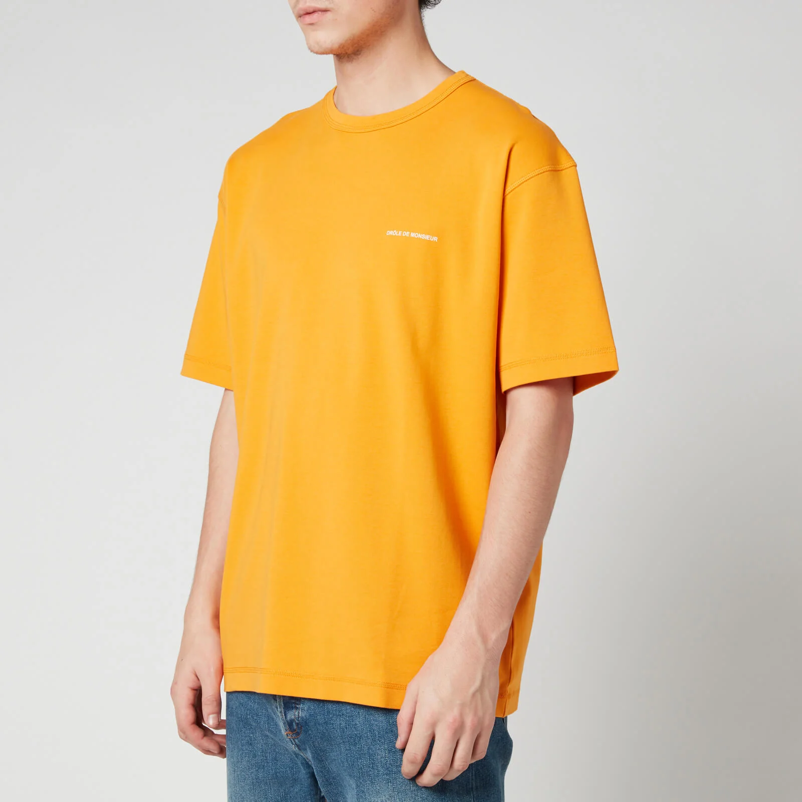 Drôle de Monsieur Men's Logo Classic T-Shirt - Orange Image 1