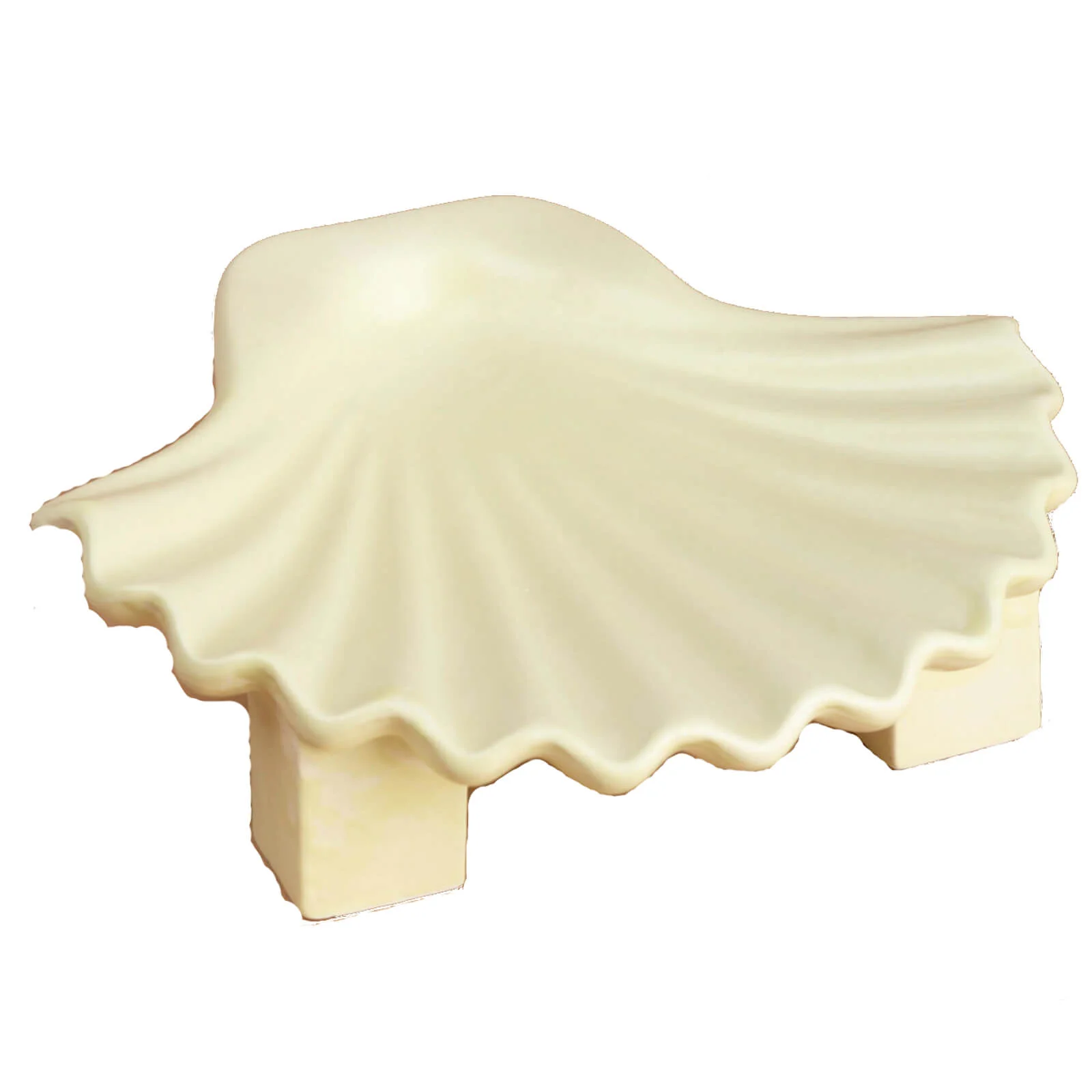 Los Objetos Decorativos Seashell Plate - Lime Image 1