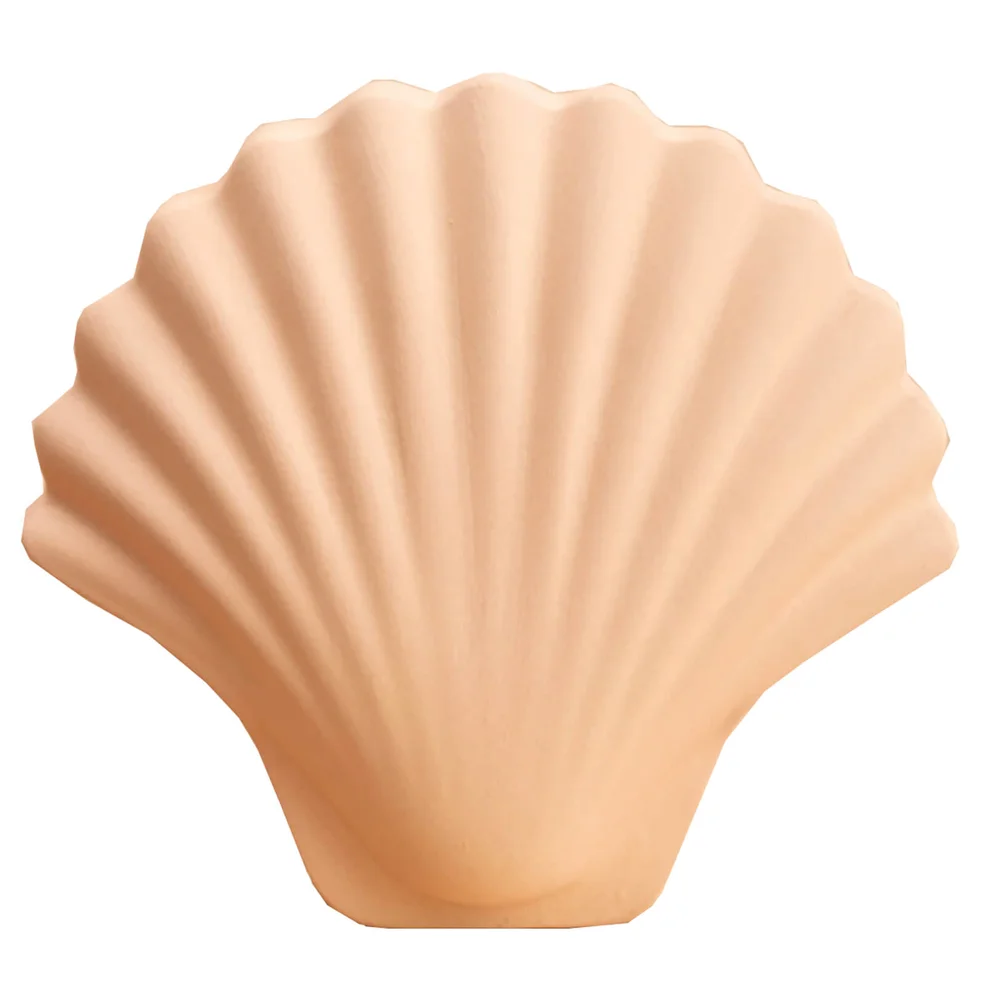 Los Objetos Decorativos Seashell Vase - Ecru Image 1