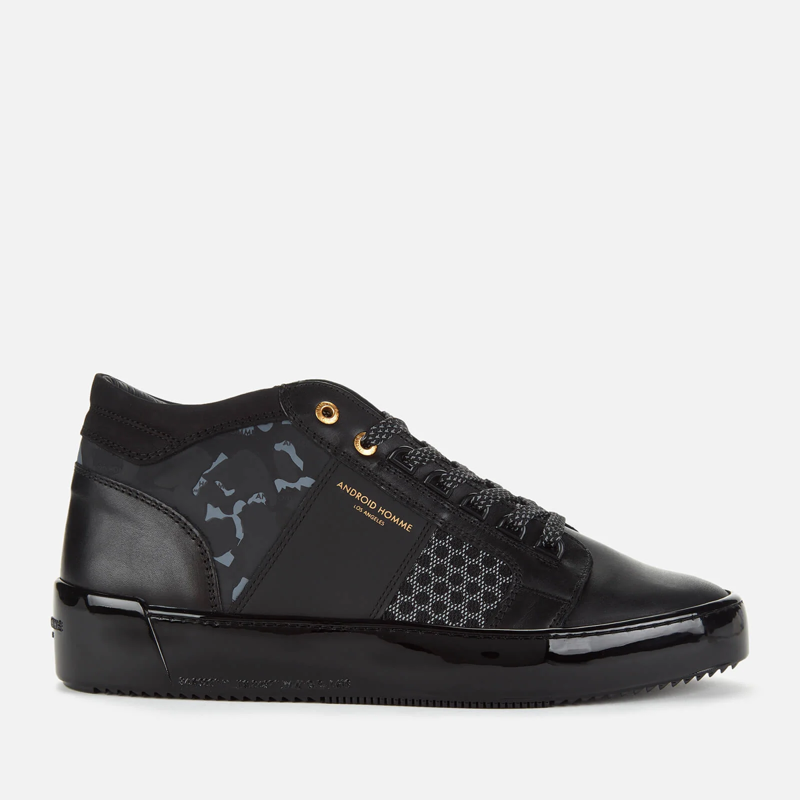 Android Homme Men's Propulsion Mid Geo Camo Trainers - Black Image 1