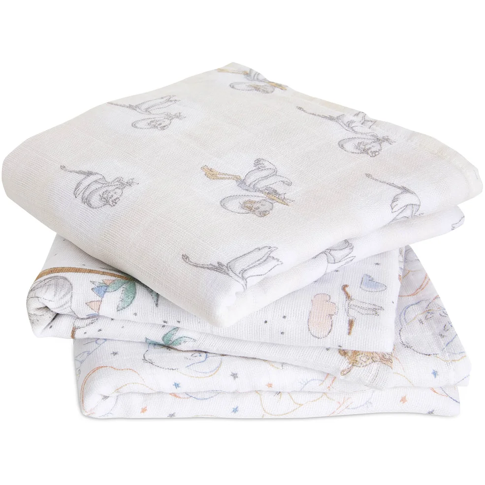 aden + anais Disney Cotton Muslin Squares - My Darling Dumbo (3 Pack) Image 1