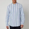 Polo Ralph Lauren Men's Long Sleeve Sport Shirt - Blue/White - Image 1