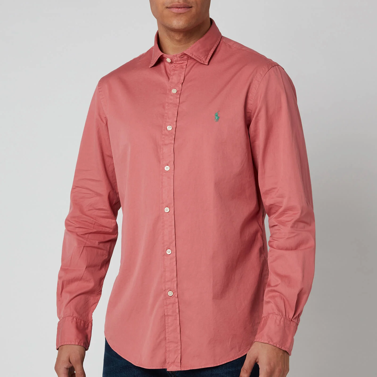Polo Ralph Lauren Men's Long Sleeve Sport Shirt - Indian Pink Image 1