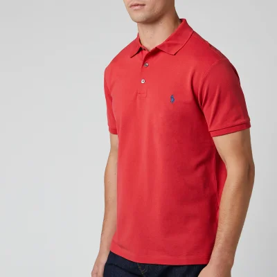 Polo Ralph Lauren Men's Slim Fit Mesh Polo Shirt - Evening Post Red