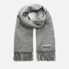 Acne Studios Canada New Oversized Wool Scarf - Grey Melange - Image 1