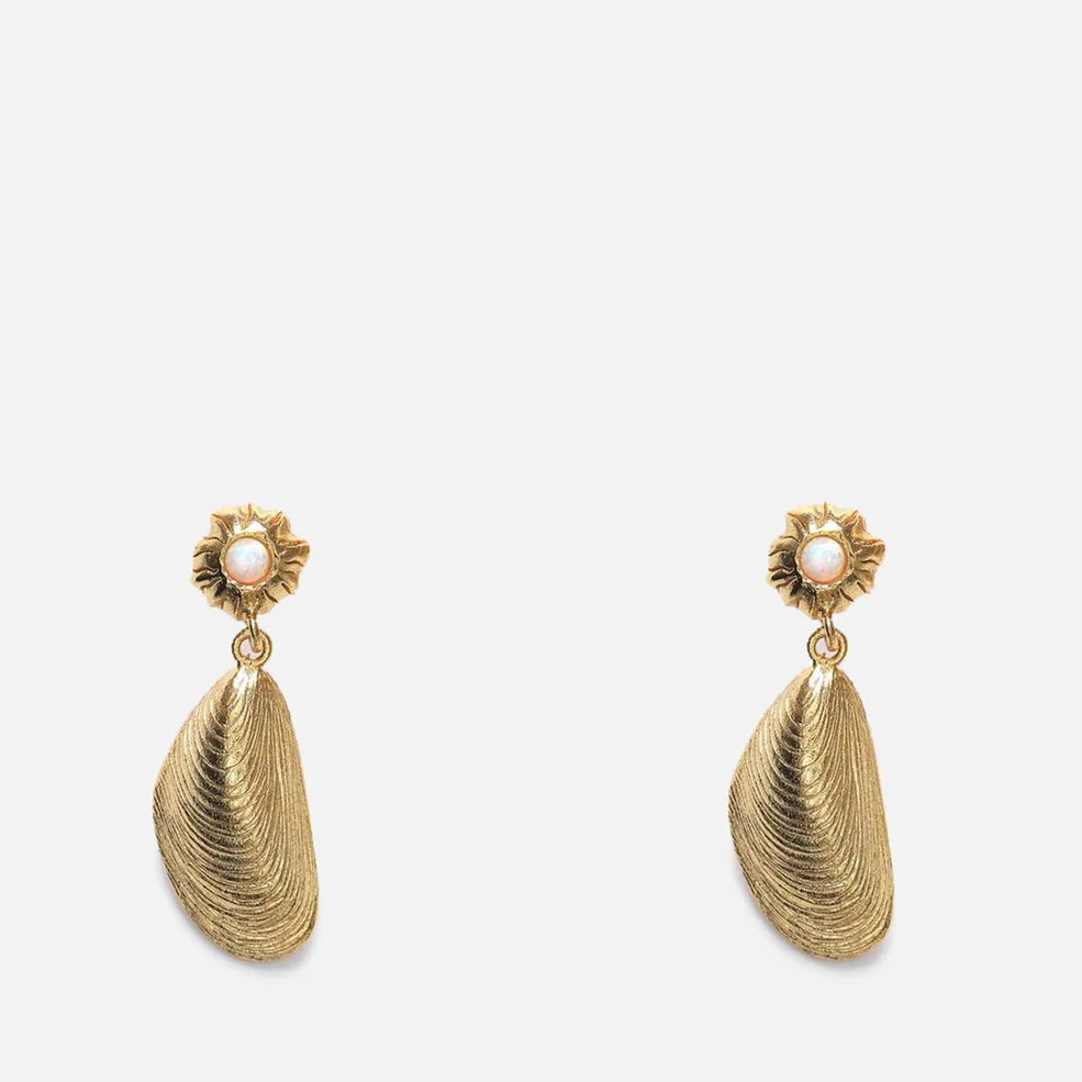 Anni Lu Women's Petit Moules Earring - Gold Image 1