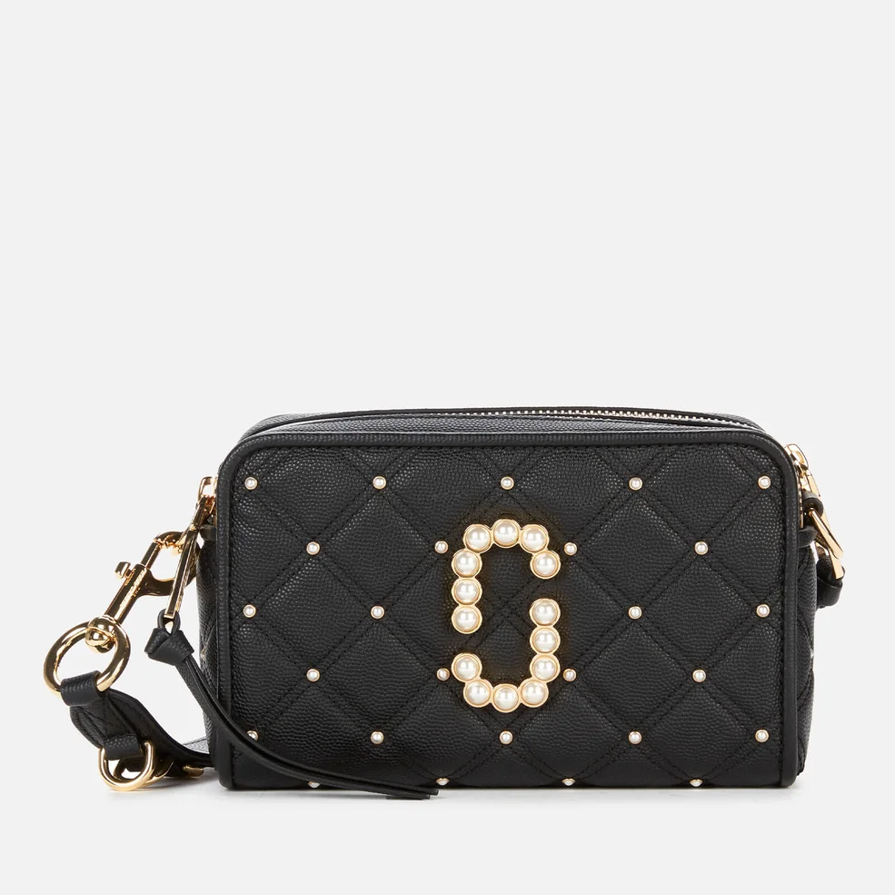 Marc Jacobs Women's The Softshot 21 Quilted Pearl Bag - Black Image 1