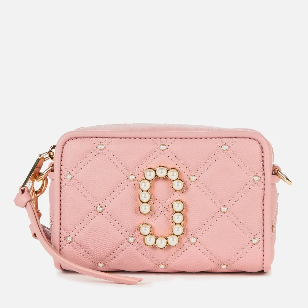 Marc Jacobs Women's The Softshot 17 Quilted Pearl Bag - Pink rose Image 1