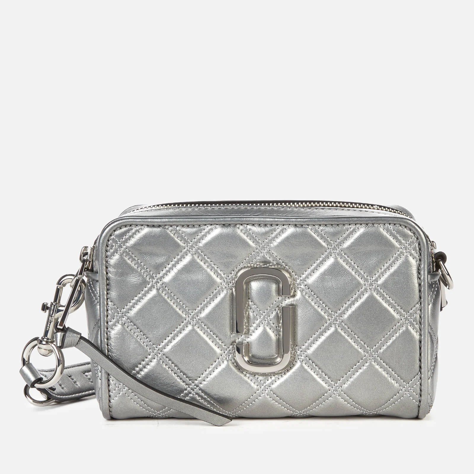 Marc Jacobs Women's The Softshot 17 Quilted Metallic Bag - Silver Image 1