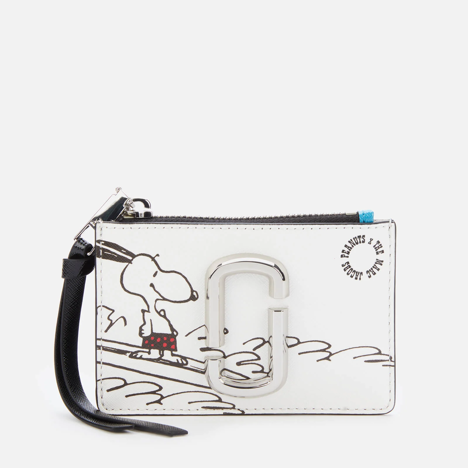 Marc Jacobs Women's Snapshot Peanuts Americana Top Zip Multi Wallet - White Multi Image 1