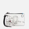 Marc Jacobs Women's Snapshot Peanuts Americana Top Zip Multi Wallet - White Multi - Image 1