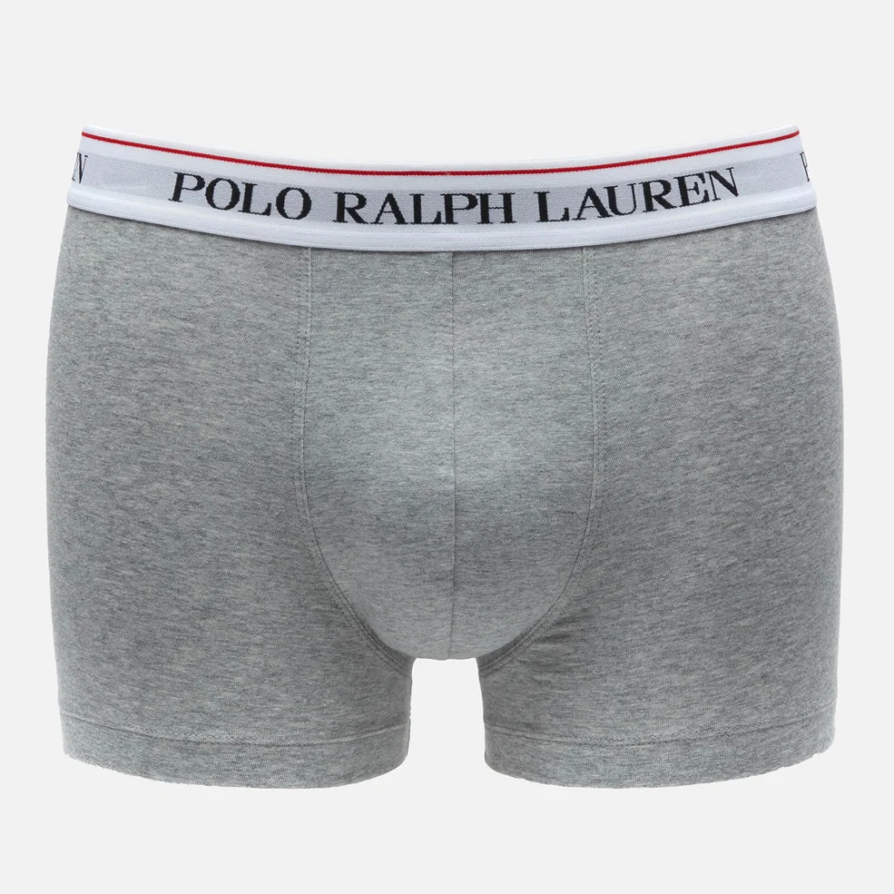 Polo Ralph Lauren Men's Stretch Cotton 3 Pack Trunks - Black/Windsor Heather/Heather Image 1
