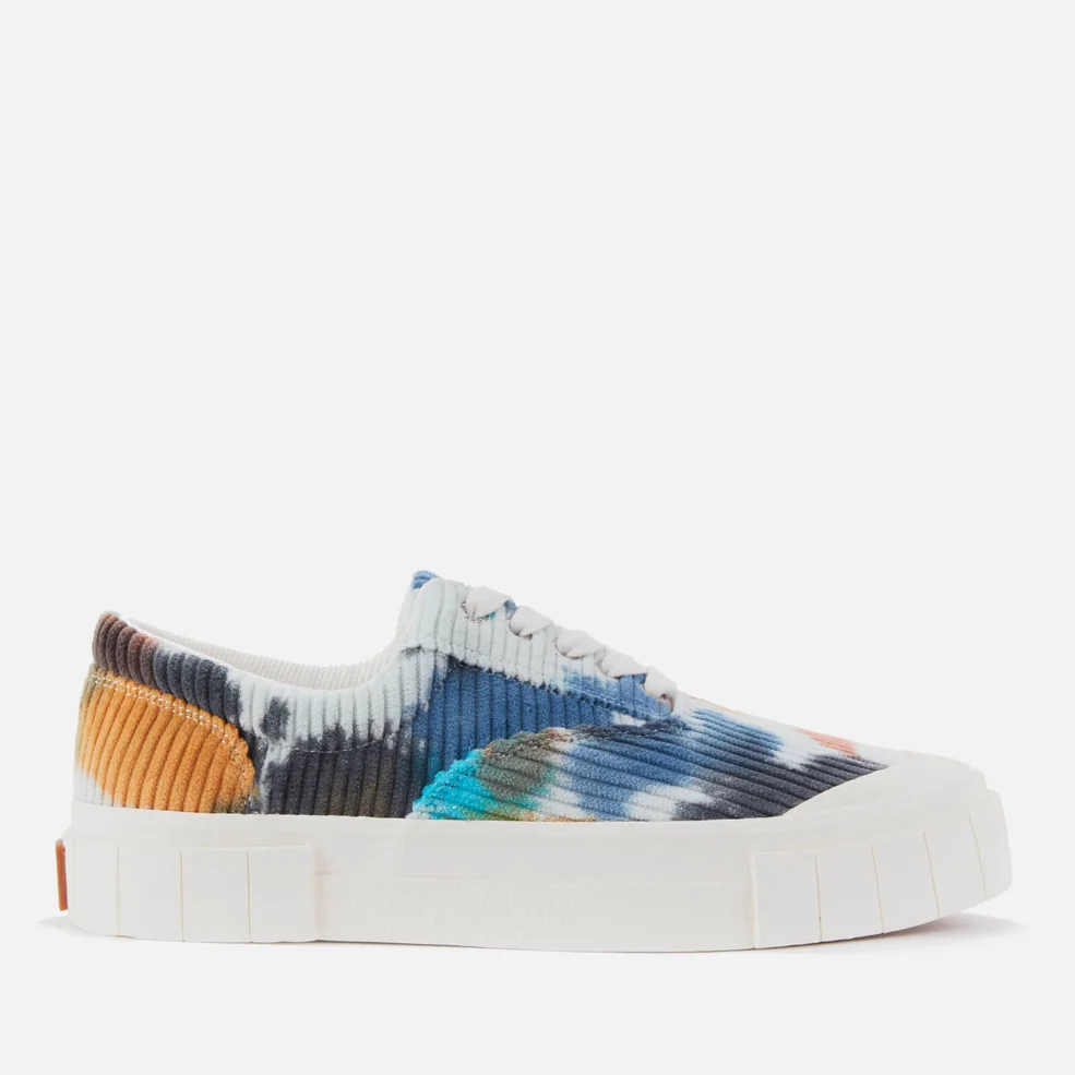 Good News Men's Opal Tie Dye Sustainable Trainers - Navy/Brown Image 1