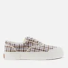 Good News Men's Opal Check Sustainable Trainers - Beige/Blue - Image 1