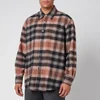 Our Legacy Men's Above Plaid Shirt - Brown - Image 1