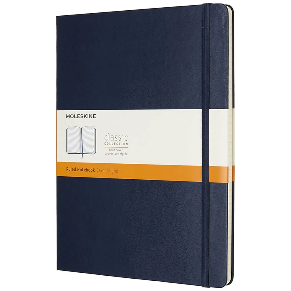 Moleskine Classic Ruled Hardcover XL Notebook - Sapphire Blue Image 1
