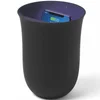 Lexon Oblio Wireless Charging Station and UV Sanitiser - Black - Image 1