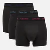 Calvin Klein Men's 3 Pack Trunks - Black with Plumberry/Chino/Riverbed WB - Image 1