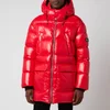 Mackage Men's Kendrick Medium Down Hooded Long Coat - Red - Image 1