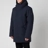 Mackage Men's Edward Down Coat With Removable Hooded Bib - Navy - Image 1
