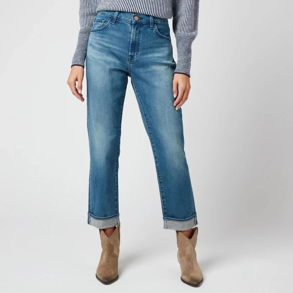 J Brand Women's Tate Boy Fit Jeans - Sorority Raze Image 1