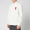 AMI Men's Button Down Big De Coeur Oxford Shirt - White - Image 1