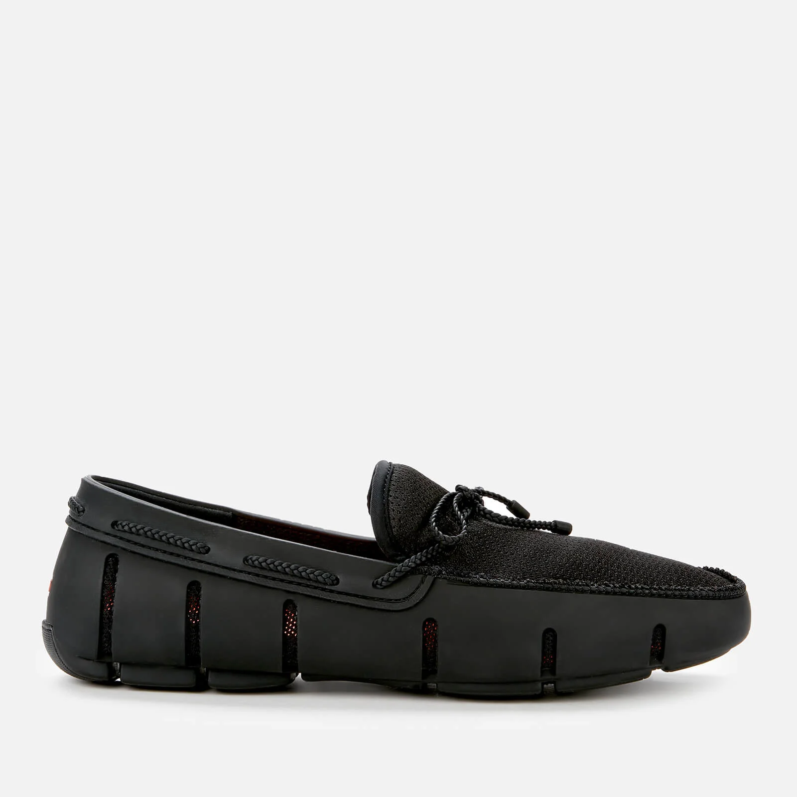SWIMS Men's Braided Lace Loafers - Black Image 1