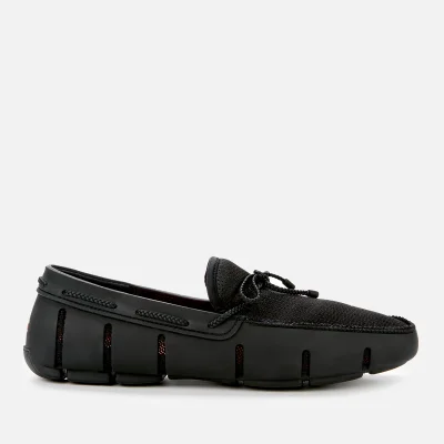 SWIMS Men's Braided Lace Loafers - Black