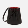 Mansur Gavriel Women's Mini Pleated Bucket Bag - Black/Flamma - Image 1