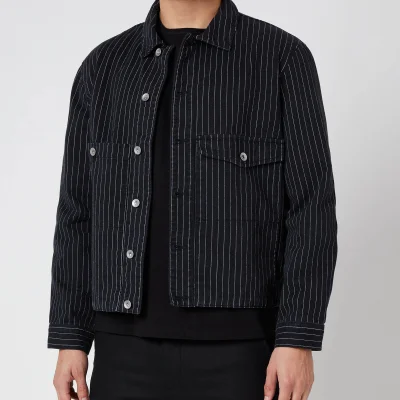 YMC Men's Garment Dye Pinstripe Twill Pinkley Jacket - Black