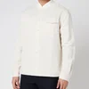 YMC Men's Cotton Viscose Delinquents Rib Collar Shirt - White - Image 1