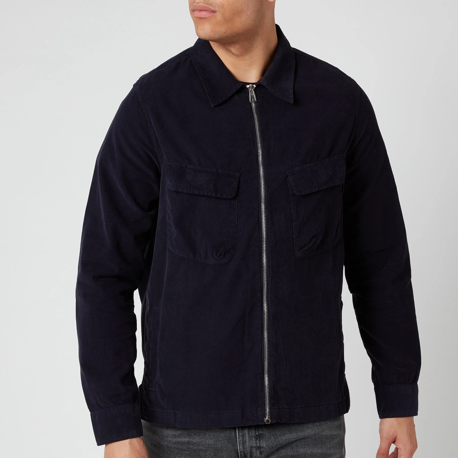 PS Paul Smith Men's Zipped Overshirt - Dark Navy Image 1