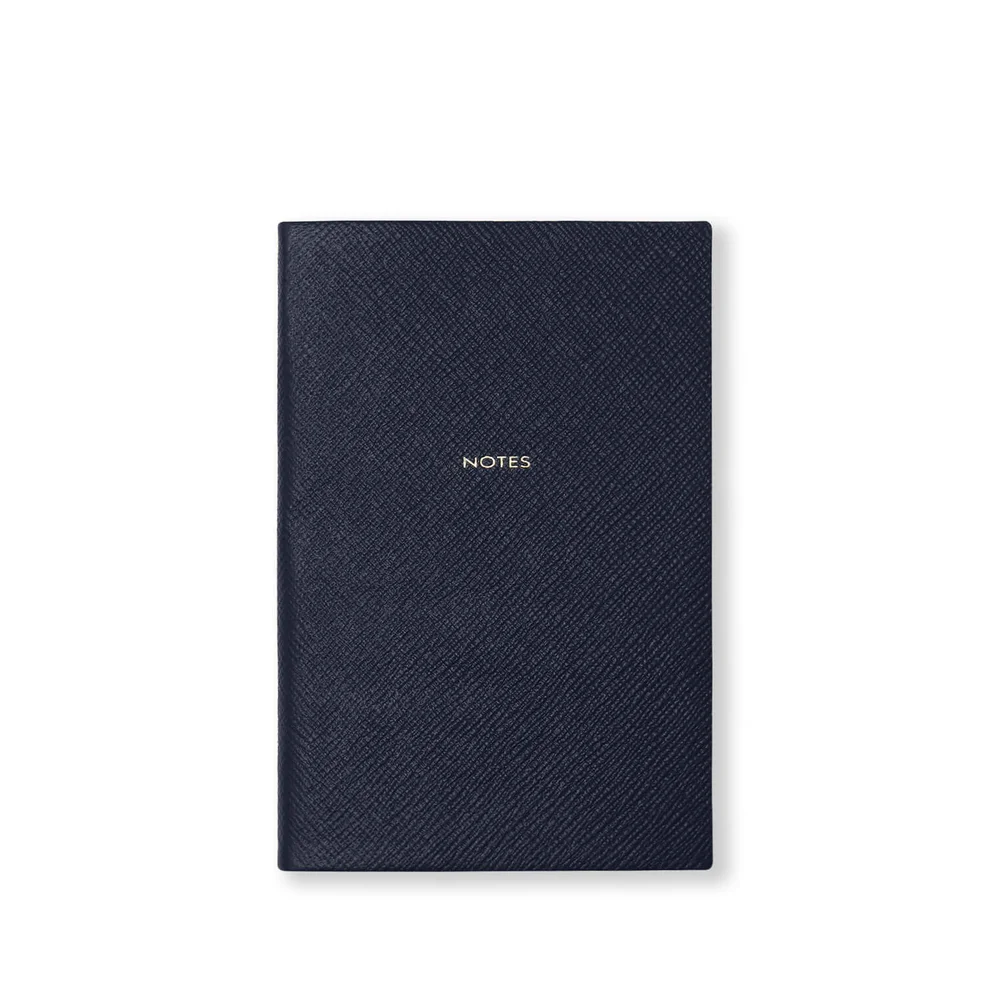 Smythson Chelsea Notes Notebook - Navy Image 1