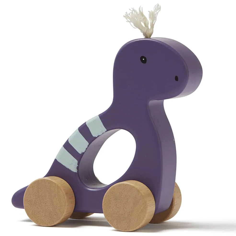 Kids Concept Push Along Dino - Purple Image 1