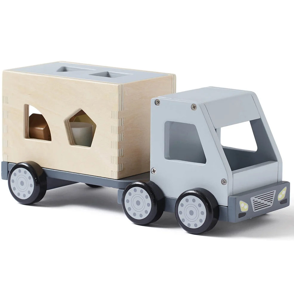 Kids Concept Sorter Truck - Grey Image 1
